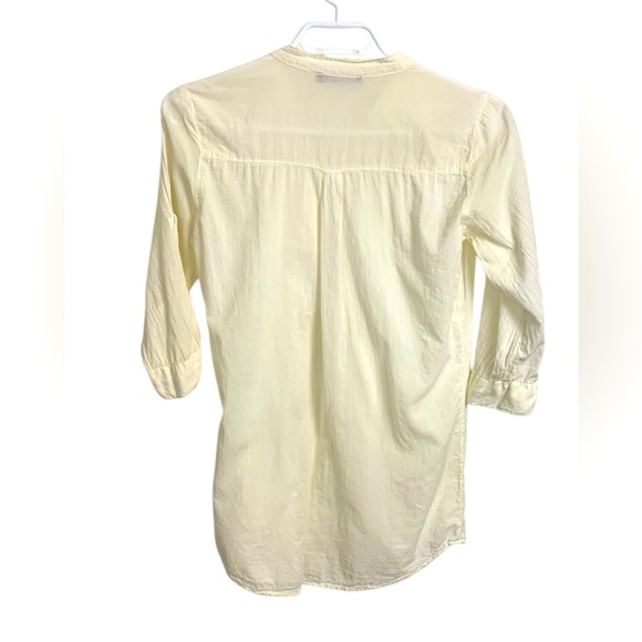 Devoted Sheer Ivory Tunic, Lightweight, Airy, 100% cotton, w Roll Up Sleeves - Picture 3 of 8